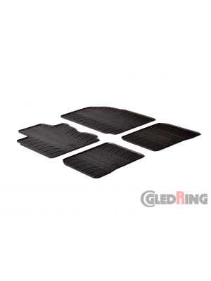 Original Gledring Passform Fußmatten Gummimatten 4 Tlg. - Nissan Note 2006-2012